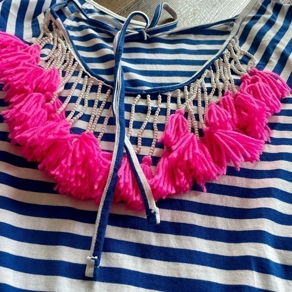 𝅺PHILOSOPHY Stripe Tassel Dress - Picture 10 of 10